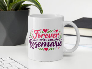 White glossy mug